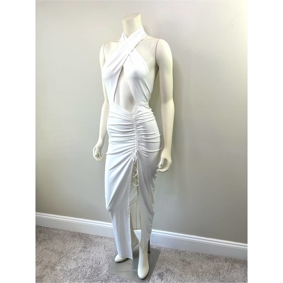 LEAU White Bodycon Dress Size Small - Picture 5 of 14